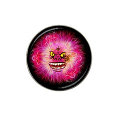 Monster Pink Eyes Aggressive Fangs Hat Clip Ball Marker by HermanTelo