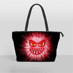 Monster Red Eyes Aggressive Fangs Classic Shoulder Handbag by HermanTelo