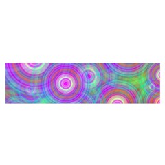 Circle Colorful Pattern Background Satin Scarf (oblong) by HermanTelo