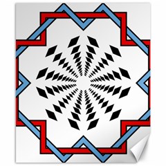 Star Illusion Mandala Canvas 8  X 10  by HermanTelo