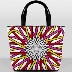 Sun Abstract Mandala Bucket Bag by HermanTelo