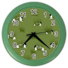 Sheep Lambs Color Wall Clock by HermanTelo