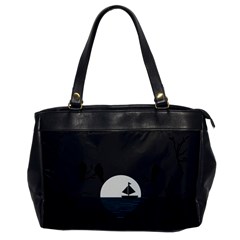 Birds Moon Moonlight Tree Animal Oversize Office Handbag by HermanTelo