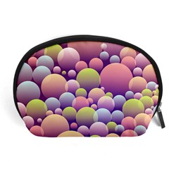 Abstract Background Circle Bubbles Accessory Pouch (large) by HermanTelo