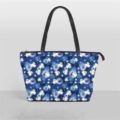 White Flowers Summer Plant Classic Shoulder Handbag by HermanTelo