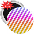 Abstract Lines Mockup Oblique 3  Magnets (100 pack) Front