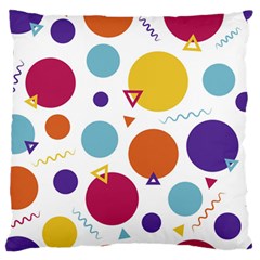 Background Polka Dot Large Cushion Case (one Side) by HermanTelo