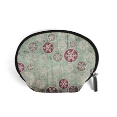 Background Christmas Vintage Old Accessory Pouch (small) by HermanTelo