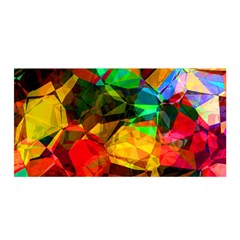 Color Abstract Polygon Satin Wrap by HermanTelo