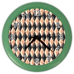 Metallic Diamond Design Black Color Wall Clock by HermanTelo