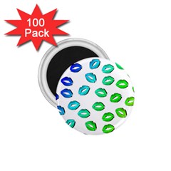 Kiss Mouth Lips Colors 1 75  Magnets (100 Pack)  by HermanTelo