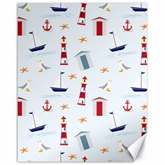 Nautical Sea Canvas 16  X 20  by HermanTelo