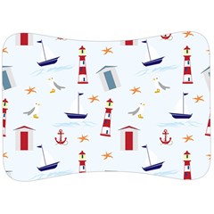 Nautical Sea Velour Seat Head Rest Cushion by HermanTelo