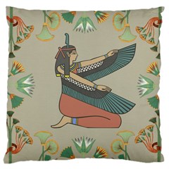 Egyptian Woman Wings Design Large Cushion Case (one Side) by Sapixe