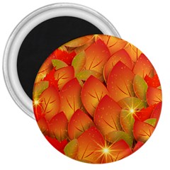 Pattern Texture Leaf 3  Magnets by HermanTelo