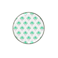 Plant Pattern Green Leaf Flora Hat Clip Ball Marker by HermanTelo