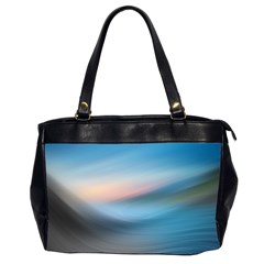 Wave Background Oversize Office Handbag (2 Sides)