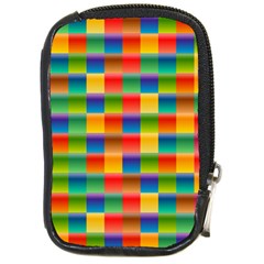 Background Colorful Abstract Compact Camera Leather Case by Bajindul