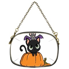 Halloween Cute Cat Chain Purse (two Sides) by Bajindul