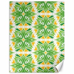 Green Pattern Retro Wallpaper Canvas 18  X 24  by Bajindul