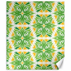 Green Pattern Retro Wallpaper Canvas 20  X 24  by Bajindul