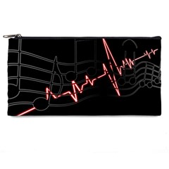 Music Wallpaper Heartbeat Melody Pencil Cases by Bajindul