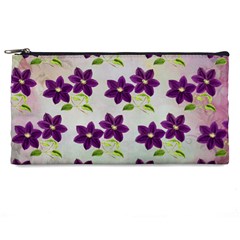 Purple Flower Pencil Cases by Bajindul