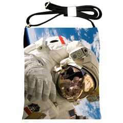 Astronaut Space Shuttle Discovery Shoulder Sling Bag by Pakrebo