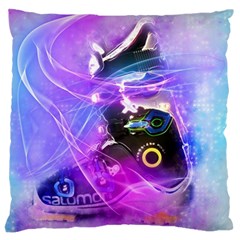 Ski Boot Ski Boots Skiing Activity Large Flano Cushion Case (one Side) by Pakrebo