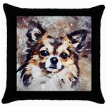 Chihuahua Dog Cute Pets Small Throw Pillow Case (Black) Front