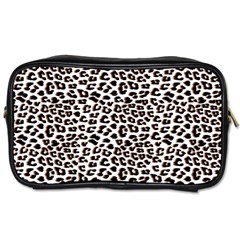 3d Leopard Print Black Brown  Toiletries Bag (two Sides) by LoolyElzayat