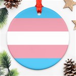 Transgender Pride Flag Ornament (Round) Front