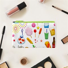 Summer Fair Food Goldfish Cosmetic Bag (xs) by Nexatart