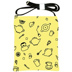 Tea Seamless Pattern Teatime Shoulder Sling Bag by Nexatart