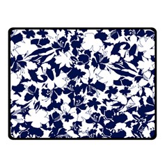 Flowers Garden Textiles Fabric Fleece Blanket (small) by Pakrebo