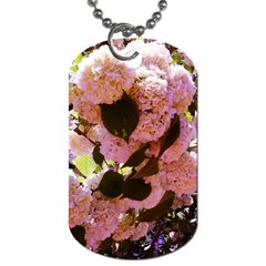 Pink Snowballs Dog Tag (two Sides) by okhismakingart