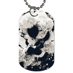 High Contrast Black And White Snowballs Dog Tag (two Sides) by okhismakingart