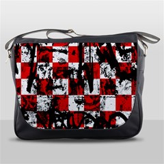 Emo Checker Graffiti Messenger Bag by ArtistRoseanneJones