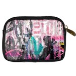 Graffiti Grunge Love Digital Camera Leather Case Back