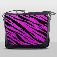 Pink Tiger Messenger Bag by ArtistRoseanneJones