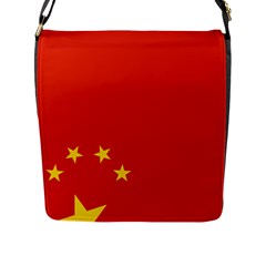 Chinese Flag Flag Of China Flap Closure Messenger Bag (l) by FlagGallery