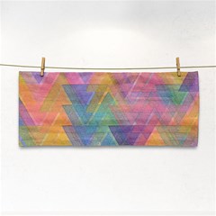 Triangle Pattern Mosaic Shape Hand Towel by Pakrebo