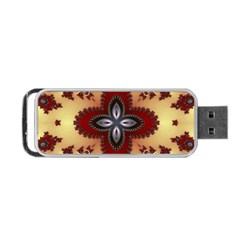 Kaleidoscope Fractal Pattern Portable Usb Flash (two Sides) by Pakrebo