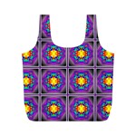 Seamless Wallpaper Pattern Ornament Art Full Print Recycle Bag (M) Back