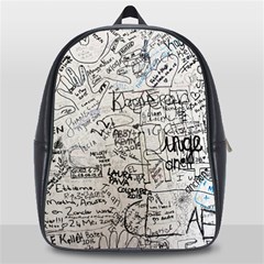 Messages Note Notitiebord Memo School Bag (large) by Pakrebo