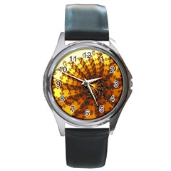 Background Colorful Graphic Design Round Metal Watch by Pakrebo