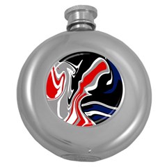 Againstthetide Round Hip Flask (5 Oz) by designsbyamerianna