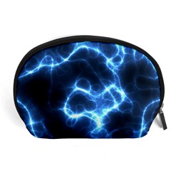 Electricity Blue Brightness Accessory Pouch (large) by HermanTelo