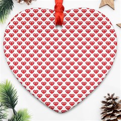 Red Diamond Ornament (heart) by HermanTelo