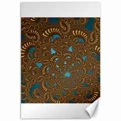 Fractal Abstract Canvas 12  X 18  by Bajindul